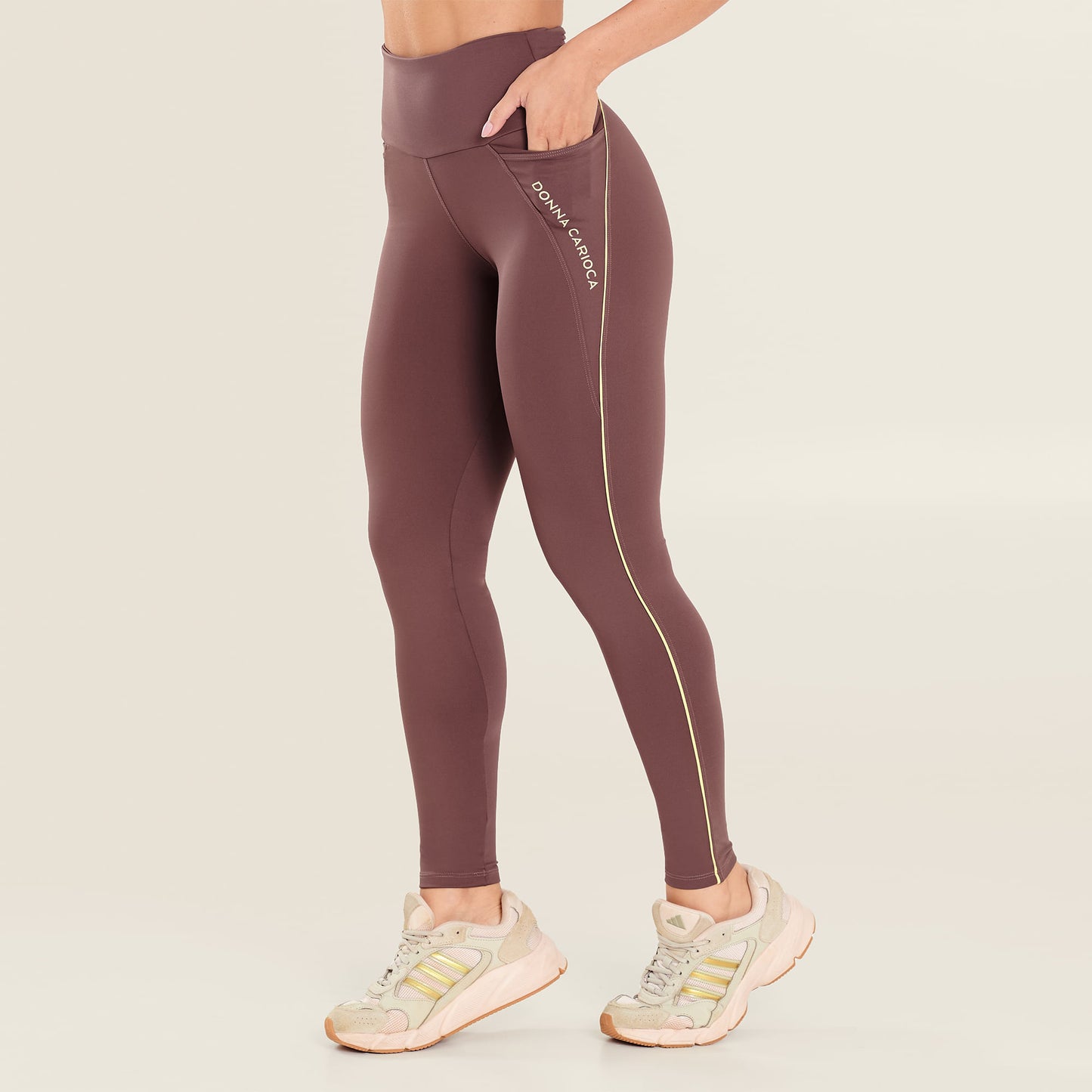 Legging Energy Chocolamore Poliamida Com Bolso