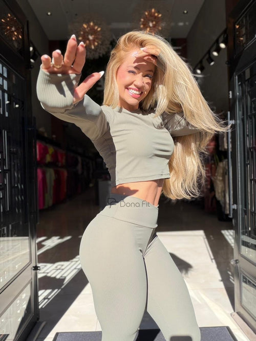 Conjunto Nude Dona Fit